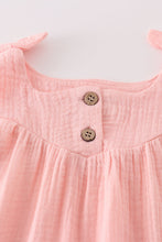 Premium Pink muslin bow bubble - ARIA KIDS
