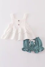 Premium White muslin ruffle baby set - ARIA KIDS