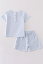 Premium Sky muslin boy shorts set - ARIA KIDS