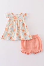 Premium Floral leaves muslin ruffle baby set - ARIA KIDS
