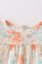 Premium Floral leaves muslin ruffle baby set - ARIA KIDS