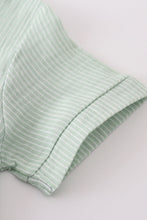 Premium Sage muslin stripe boy shorts set - ARIA KIDS