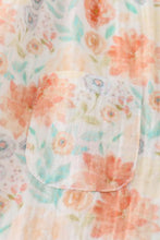 Premium Floral leaves muslin ruffle dress - ARIA KIDS