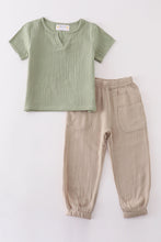 Premium Sage muslin boy set - ARIA KIDS