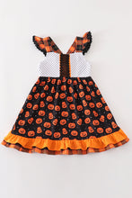 Premium Orange halloween pumpkin ruffle dress - ARIA KIDS
