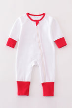 Premium White zip boy pajama romper - ARIA KIDS