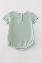 Sage truck pumpkin embroidery boy bubble - ARIA KIDS