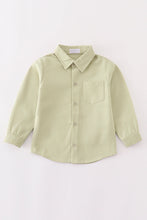 Premium Green boy button down shirt - ARIA KIDS