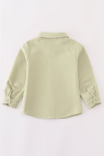 Premium Green boy button down shirt - ARIA KIDS