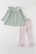 Premium Green turkey embroidery girl set - ARIA KIDS