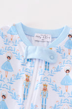 Premium Blue nutcracker print boy romper - ARIA KIDS