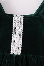 Premium Forest velvet lace girl dress - ARIA KIDS