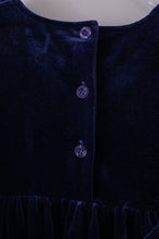 Premium Navy velvet lace dress - ARIA KIDS