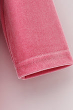 Premium Pink velvet ruffle bubble - ARIA KIDS