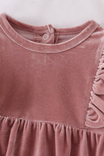 Premium Sand velvet ruffle bubble - ARIA KIDS