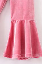 Premium Pink velvet bell pants - ARIA KIDS