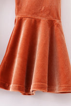 Premium Caramel velvet bell pants - ARIA KIDS