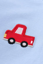 Premium blue vehicle applique boy set - ARIA KIDS