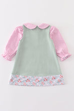Premium Green turkey applique 2pc girl set - ARIA KIDS