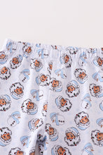 Premium blue christmas santa claus print boy pajama set - ARIA KIDS