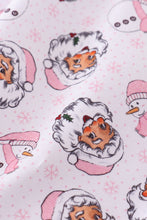 Premium pink christmas santa claus print women pajama pants - ARIA KIDS