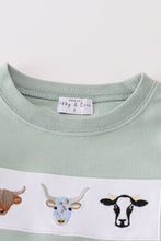 Premium Green cow applique boy set - ARIA KIDS