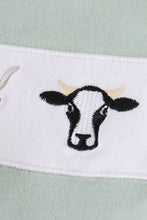 Premium Green cow applique boy set - ARIA KIDS