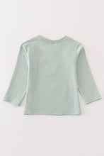 Premium Green excavator applique boy top - ARIA KIDS