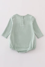 Premium Green excavator applique boy bubble - ARIA KIDS