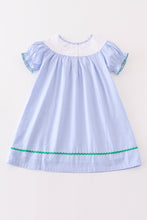 Premium Blue duck embroidery girl dress - ARIA KIDS