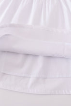 Premium white valentine heart embroidery dress - ARIA KIDS