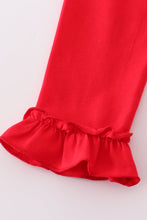 Premium red valentine heart applique dress - ARIA KIDS