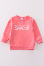 Premium pink valentine XOXO girl sweatshirt - ARIA KIDS