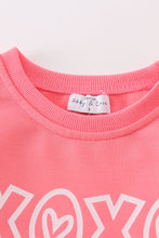 Premium pink valentine XOXO girl sweatshirt - ARIA KIDS
