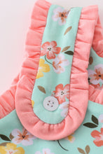 Premium green floral cross embroidery dress - ARIA KIDS