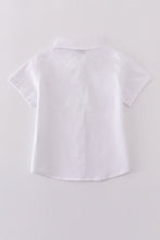 Premium cross embroidery button down shirt - ARIA KIDS