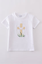 Premium White cross embroidery top - ARIA KIDS