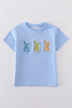 Premium blue bunny embroidery top - ARIA KIDS