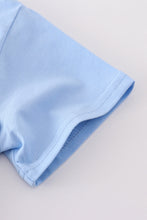 Premium blue bunny embroidery top - ARIA KIDS