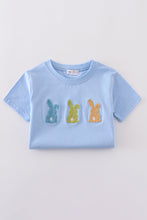 Premium blue bunny embroidery top - ARIA KIDS