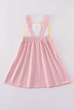 Premium pink cross embroidery dress - ARIA KIDS