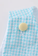Premium mint bunny egg embroidery gingham jonjon - ARIA KIDS