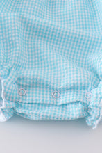 Premium mint bunny egg embroidery gingham bubble - ARIA KIDS