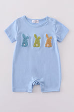 Premium Blue bunny embroidery romper - ARIA KIDS
