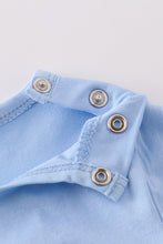 Premium Blue bunny embroidery romper - ARIA KIDS