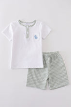 Premium White bunny embroidery set - ARIA KIDS