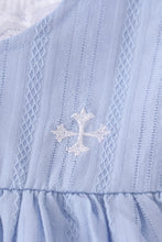 Premium Blue cross embroidery dress - ARIA KIDS