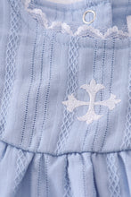 Premium blue cross embroidery bubble - ARIA KIDS