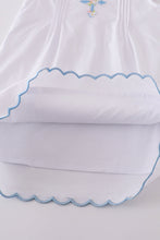 Premium cross embroidery flutter dress - ARIA KIDS