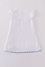 Premium cross embroidery flutter dress - ARIA KIDS